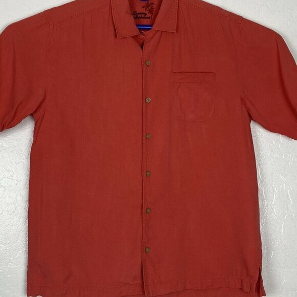 TOMMY BAHAMA Top Mens Short Sleeve Button Down - Picture 1 of 4